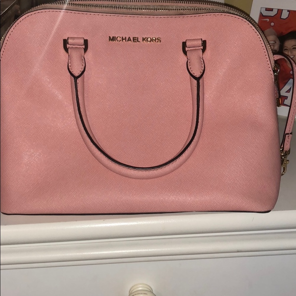 MK pink purse with long strap(optional)